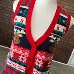 Christmas Reindeer Sweater Vest Photo 1