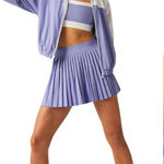 Beyond Yoga  If You Pleats Mini Skirt In Periwinkle Lavender Preppy Tennis Skirt Photo 0