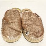 Circus by Sam Edelman  Size 8.5 Gold Reverse Sequin Slip on Mule Slide Open Back Photo 2