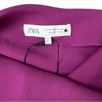 ZARA  ZW‎ Collection Fuchsia Midi Dress with Belt – Size M Photo 7