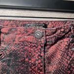 Maison Scotch  & Soda Red & Black Corduroy Snake Print Skinny Pants   Photo 4
