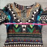 Farm Rio for Anthropologie Carlotta abstract patterned long-sleeve dress XS Photo 8