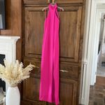 Jay Godfrey Revolve Bright Fuchsia Pink Halter Carlah Dress Gown 2 Photo 5