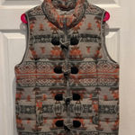 Ruff Hewn  Womens Large Aztec‎ Print Puffer Vest Sleeveless Southwestern Full Zip Photo 0