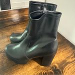 Madden Girl ‎ Stealtth Black Heeled Boots Size 9 Photo 1