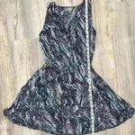 Converse  One Star Sleeveless Blue Casual Mini Skater Dress Rayon V Neck Size XS Photo 6