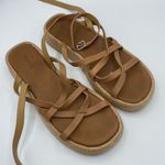 Madewell  The‎ Sabina Flatform Sandal Desert Camel Size 8 NP288 Beachy resort Photo 1