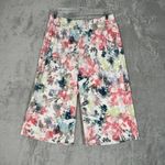 Athleta ‎ Shorts Womens Medium Multicolor Floral Savannah Bermuda Colorful Casual Photo 1