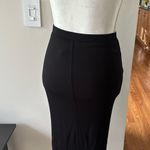 matty m  Black Pull On Stretchy Straight Pencil Midi Skirt Size XS NWOT Photo 6