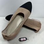 Chocolat Blu Woven Elegant Black and Cream Women's Flat size 40 Photo 0