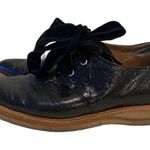 Pomm D’Orr Black Leather Pointy Toe Shoes Size 7 Black Photo 0