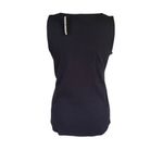 Talbots women's size P navy blue sleeveless v-neck stretchy tank top summer new Photo 3