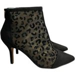 J. Renee Womens Sosian Black Mesh/Suede Heels Shoes 10 Medium Photo 2