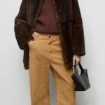 Mango NWOT MNG Wide-leg High Rise  corduroy jeans SZ-16 Photo 0