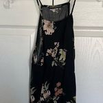 Brandy Melville Black Floral  Crop Tank OS Photo 0