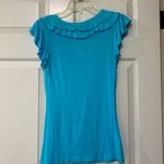 Wrapper Excellent Condition Turquoise Ruffle Tank Photo 6