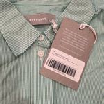 Everlane  Button Down Cotton Oversized Pinstripe Shirt Mint Green Size 0 Photo 9