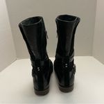 UGG Boots Deanna Suede Leather Burnished  Buckles Straps Sheepskin Footbed Black Photo 2