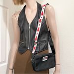 Brighton Love Essentials Crossbody Bag Black with Heart Strap Photo 5