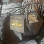Venezia Leathers Black Leather Pencil Skirt Sz 18 Photo 2