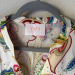 VICI IVI COLLECTION Tunic Silk Blouse Paisley Power in Ivory Photo 6