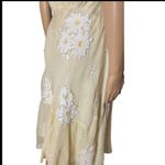 Odille from Anthropogie Embroidery and Floral Appliqué Dress size 6 White Photo 11