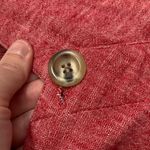 Indigo Rein Linen Red Button Through Double Pocket Cami Dress Size M Photo 6