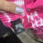 United States Sweaters  Pink and White Cowl Neck Sweater Photo 4