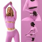 Urban Outfitters IRNBY Charlotte Black Long Sleeve Cut-Out Top Photo 2