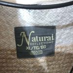 Natural Reflections MONTREAL IVORY MULTI STRIPED FLEECE LONGLINE JACKET XL Photo 5