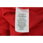 Tabitha Webb  Womens Red Shift Dress Size Medium 3/4 Ruffled Sleeves Pullover Photo 6