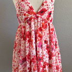 TCEC  Pink and Red Floral Mini‎ Dress Size XS EUC Photo 0