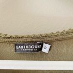 Earthbound  Pullover Blouse Green Sz Small Photo 5