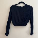 ZARA  | Knotted Satin Effect Top Photo 3