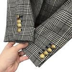 J.Crew Regent Glen Plaid Blazer Women’s Size 4 Gray Wool Blend Single Button Photo 6