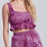 Blue Blush Boutique Tie Dye Crop Top Short Set Photo 0