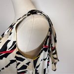 Vintage Oleg Cassini 100% Silk One Shoulder Abstract Column Dress Women’s Size 6 Black Photo 8