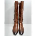 Naturalizer ‎ Reid Tall Boots Size 7 Brown Leather Block Heel Cinnamon NEW Photo 4