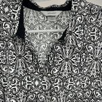 cj banks  plus size 1X floral neutral button up top cotton professional casual Photo 5