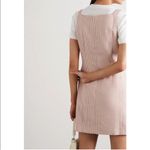 Alexachung Houndstooth Jacquard-Knit Mini Dress Jumper Buckled Straps Baby Pink Photo 5