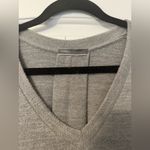 Cherish Gray V-Neck Women's Sweater Dress w Pockets Photo 1