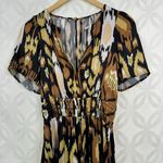Anthropologie Somerset Romper In Ikat Print Bronze Size XS NWT Photo 3