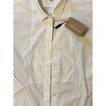 Burberry NWT  London 12 14 UK Uniform White Tuxedo Blouse Shirt Button Up Down Photo 1