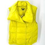  NWT Vince Neon Yellow Goose Down Magnetic Button Zipper Puffer Vest Jacket Photo 0
