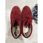 Post Xchange Suede Sneakers Casual Shoes Gum Soles Red‎ Size 38 Red Photo 3