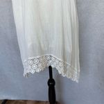 Saks 5th Avenue Saks Fifth Avenue XS White mini Boho Dress with Crochet Detailing Photo 2