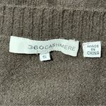 360 Cashmere Women’s Size S Mouse Gray Cashmere Knit V-Neck Long Sleeve Sweater Photo 4