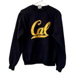 Champion blue and yellow California fleece crewneck sweater comfortable warm Photo 0
