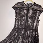 Donna Morgan  Black Lace Midi Dress Photo 2
