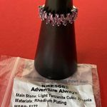Bomb Party RBP5662 “Adventure Always” Tanzanite CZ on Rhodium Size 7 Ring NWT Photo 3